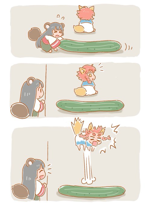 キツネイとタヌチ。#ハクメイとミコチ キツネイとタヌチ。#ハクメイとミコチ