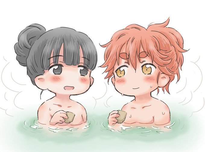 お風呂が恋しい季節になってきましたね♨️#ハクメイとミコチ#いい風呂の日 お風呂が恋しい季節になってきましたね♨️#ハクメイとミコチ#いい風呂の日