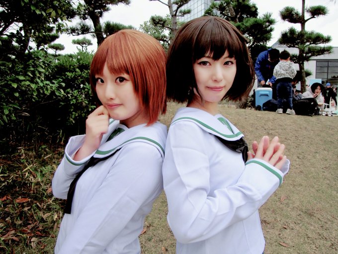 コス写真ガールズ&パンツァー秋山優花里 🐙()西住みほ 💖にゃんち()撮影📷✨ たきふみ()さん#たコス#あんこ コス写真ガールズ&パンツァー秋山優花里 🐙()西住みほ 💖にゃんち()撮影📷✨ たきふみ()さん#たコス#あんこ