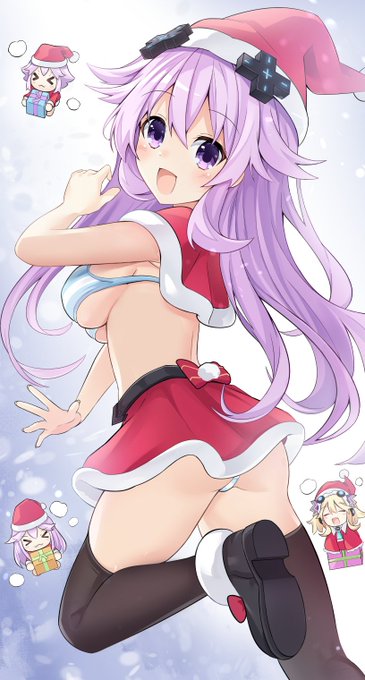 #Neptunia #ネプテューヌ プラネテューヌのサンタさん 🎅👋👋 #Neptunia #ネプテューヌ プラネテューヌのサンタさん 🎅👋👋