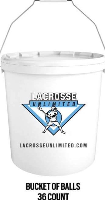 Lacrosse Bucket Of Balls 35 Lacrosse Unlimited Bucket of 36 Balls NOCSAE Approved FT5FGEK...