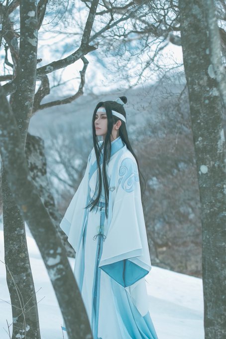 【魔道祖師】*藍湛　たまゆら駆ける凍て疾の　運ぶ聲すら、あてもなく＿＿＿＿＿＿＿＿＿＿＿＿photo:まえた() 