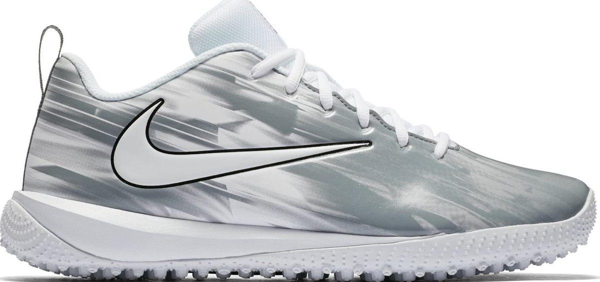 Lacrosse Turf Cleats 36 Nike Men's Vapor Varsity Turf Lacrosse Cleats Size 12 D(M) US White/Grey...