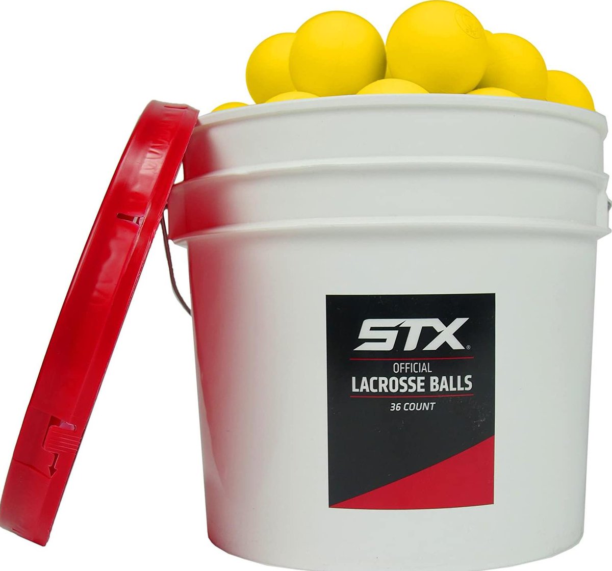 Lacrosse Ball Bucket 38 STX Lacrosse Ball Bucket 36 Official Lacrosse Balls ALA7U6Y...