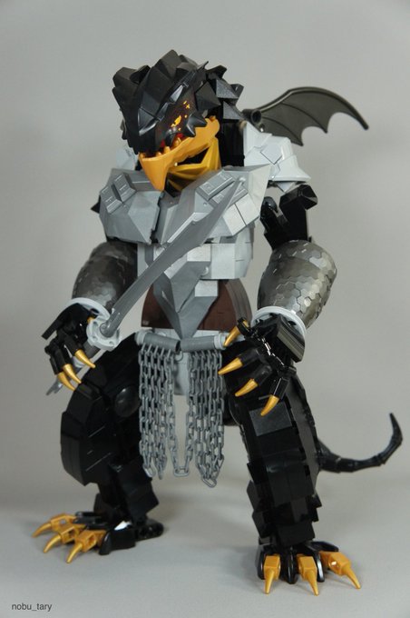 レゴニンジャゴーのドラゴンの頭を使って「リザードマン」を作ってみました!完成です!!#LEGO #レゴ レゴニンジャゴーのドラゴンの頭を使って「リザードマン」を作ってみました!完成です!!#LEGO #レゴ