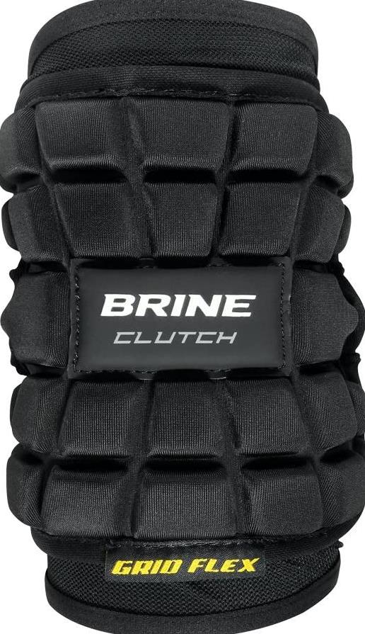 Lacrosse Elbow Pads 39 Brine Lacrosse Clutch Elbow Pads 2017, Black, Medium Z5NFOOU...