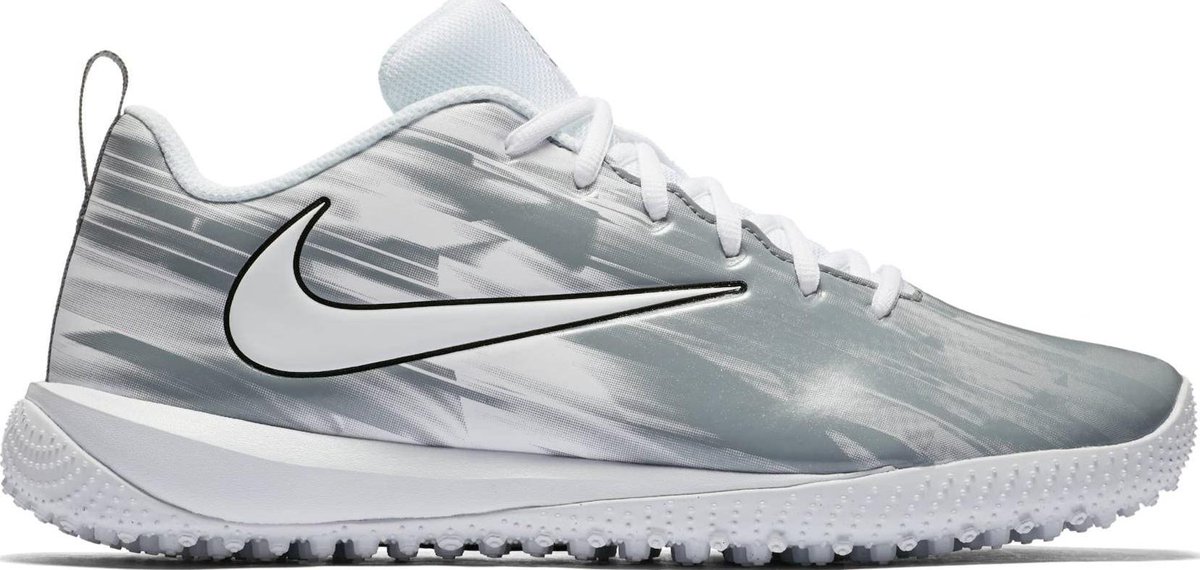 Lacrosse Cleats 36 Nike Men's Vapor Varsity Turf Lacrosse Cleats Size 12 D(M) US White/Grey...