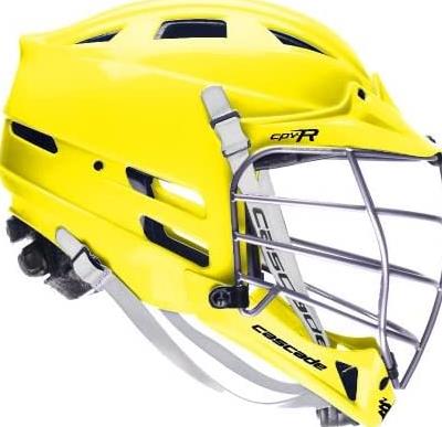 Lacrosse Cascade Helmet 37 Cascade Yellow CPV-R Lacrosse Helmet Silver Mask-XS K38D9MF...