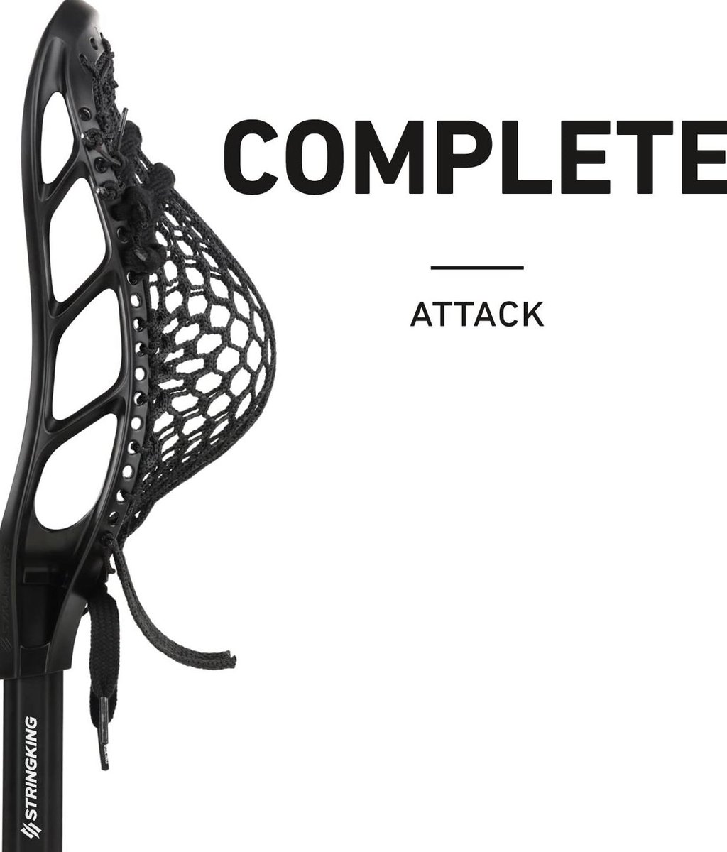 String King Lacrosse Stick 33 String King Complete Attack Lacrosse Stick with Head and Shaft (Assorted...