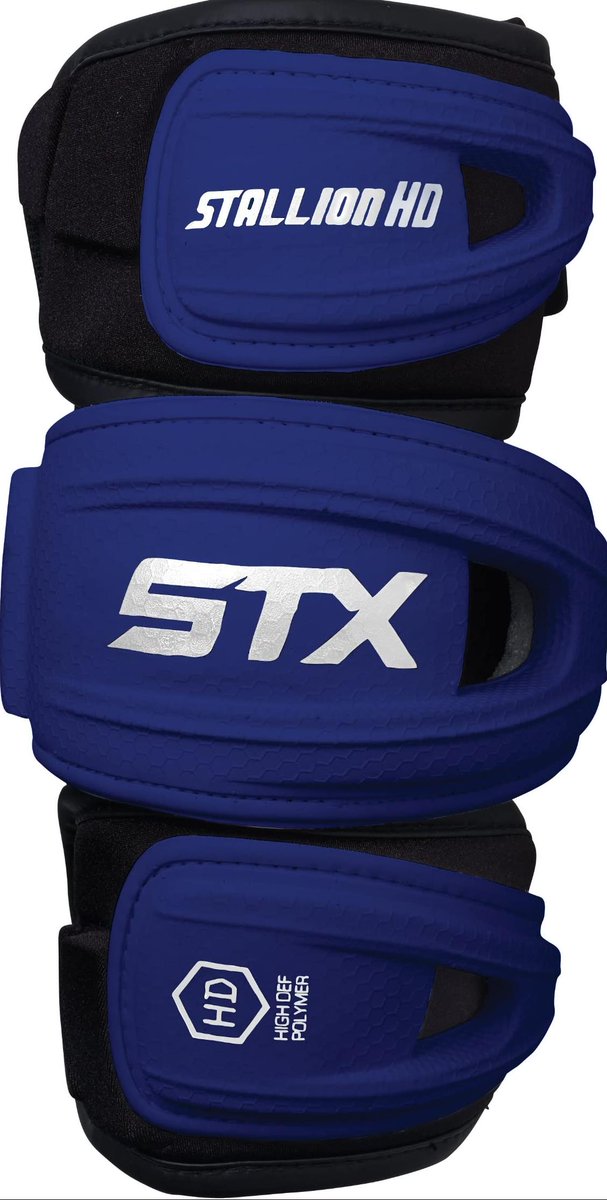 Lacrosse Arm Pads 36 STX Lacrosse Stallion HD Arm Pads, Royal, Large ESRKMUR...