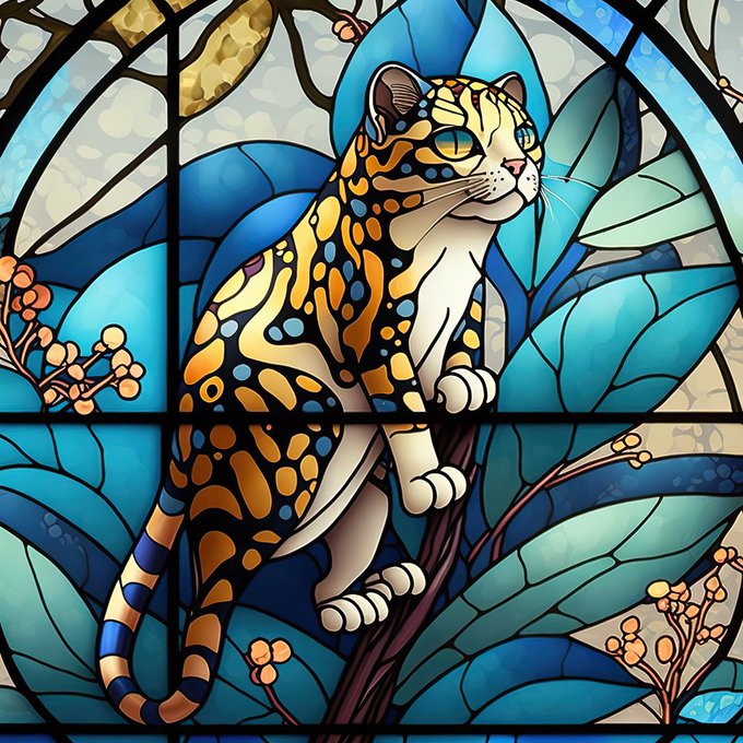 猫ステンドグラス 変猫 ヤドクガエル 1Cat stained glass strange cat poison dar 猫ステンドグラス 変猫 ヤドクガエル 1Cat stained glass strange cat poison dar