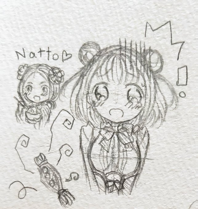 #pripri#プリンセス・プリンシパル#落書き納豆苦手なベアトと納豆大好きちせの落書き!😂納豆を英語にして書いたら、ち #pripri#プリンセス・プリンシパル#落書き納豆苦手なベアトと納豆大好きちせの落書き!😂納豆を英語にして書いたら、ち
