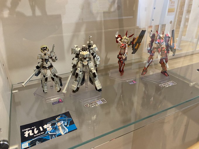 下段はフレームアームズ&amp;FAガール！轟雷改とバーゼラルドで参戦してきました！元ネタ機体とガール並べるのもっとやり