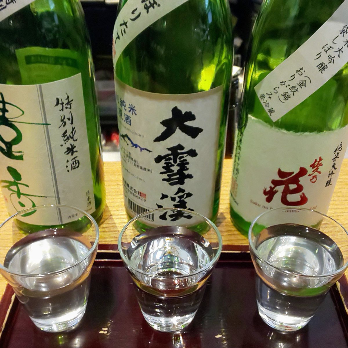 test ツイッターメディア - 銀座NAGANOで新酒の3種飲み比べ "佐久の花" "大雪渓" "豊香" どれもよきデシタ☺️ https://t.co/ZPsITQ8rtm