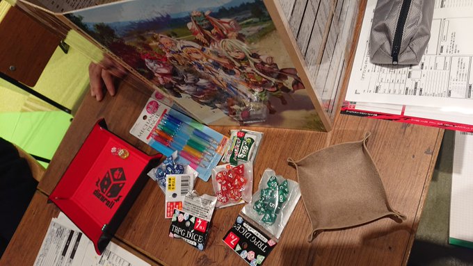 #TSUTAYAボドゲ倶楽部 TSUTAYA BOOKSTORE菊陽で始まってます!『ゴブリンスレイヤーTRPG』は定員 #TSUTAYAボドゲ倶楽部 TSUTAYA BOOKSTORE菊陽で始まってます!『ゴブリンスレイヤーTRPG』は定員