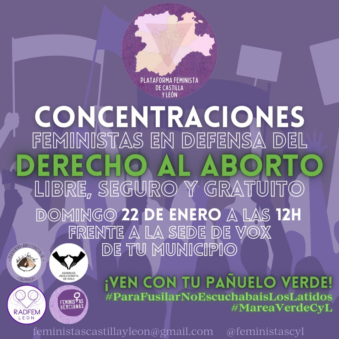 Mañana domingo, a las 12h, en Hornos Caleros 18. #abortolibreseguroygratuito...