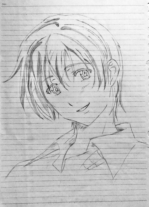 過去絵 模写 3枚目 桐島青大#模写 #過去絵 #君のいる町 過去絵 模写 3枚目 桐島青大#模写 #過去絵 #君のいる町