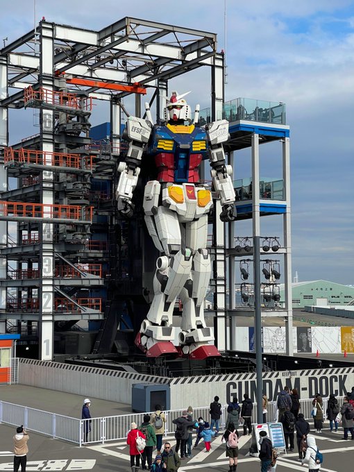 今のガンダムさん、なんかナヨっとしてる笑 #GUNDAMFACTORYyokohama 今のガンダムさん、なんかナヨっとしてる笑 #GUNDAMFACTORYyokohama