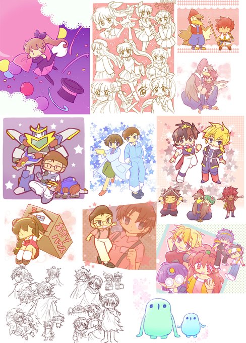#高場絵まとめ 90年代アニメ多め(セイントテール・ワタル2・ゴウザウラー・ラムネ&40・魔法陣グルグル2・他)※一部9 #高場絵まとめ 90年代アニメ多め(セイントテール・ワタル2・ゴウザウラー・ラムネ&40・魔法陣グルグル2・他)※一部9