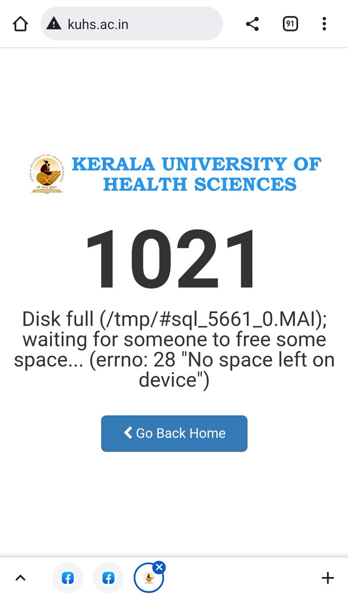 test Twitter Media - Meanwhile, Kerala University of Health Science's website is "waiting for someone to free some space". @VeenaGeorge03 @pinarayivijayan പണി അറിയാവുന്നവരെ പണി ഏൽപ്പിച്ചൂടെ? https://t.co/Rhhkr8m5C2