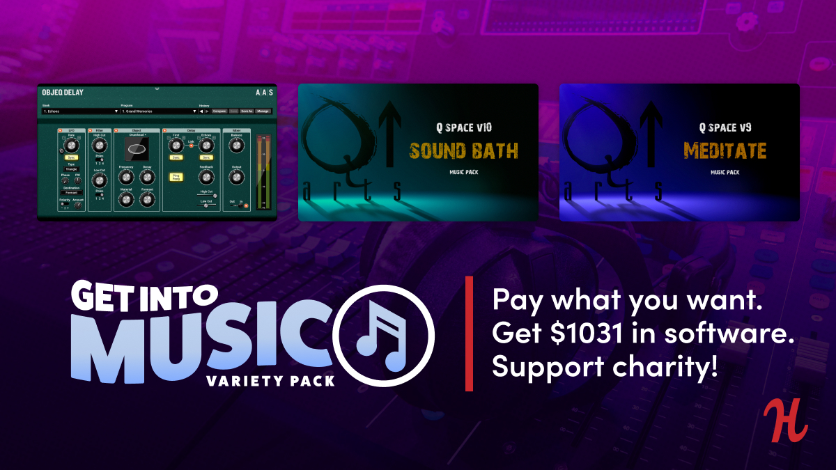Get everything you need to get into making music!
Pay what you want for $1,000+ worth of audio software, sound packs, synths, presets, and more, and help support DirectRelief with your purchase.