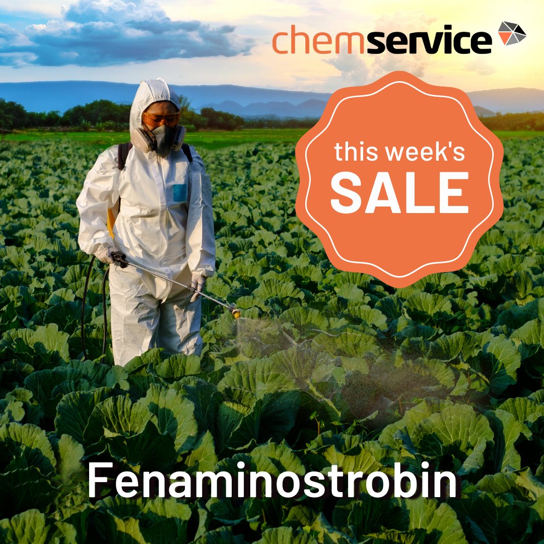 test Twitter Media - #ChemService #FeaturedProduct of the week: #Fenaminostrobin - a #monocarboxylic acid amide, an #olefinic compound. A broad-spectrum #strobilurin fungicide to control wheat rust, powdery mildew, botrytis cinerea, rice false smut, rice blast and rice sheath blight. #agrochemical https://t.co/GCsPwIEzls