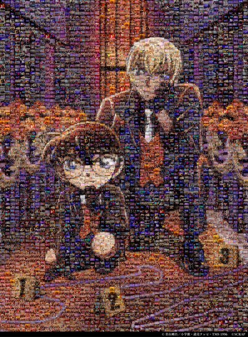 /#コナン脱出モザイクアート 完成🎉\#コナン脱出 に参加いただいた皆様の思い出写真でモザイクアートを作りました📸コナン /#コナン脱出モザイクアート 完成🎉\#コナン脱出 に参加いただいた皆様の思い出写真でモザイクアートを作りました📸コナン
