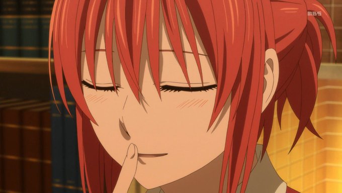 チセが『女の子同士の秘密の話があったので』と言った後、カットがエリアスの顔になった瞬間に劇伴が一瞬止まったのがおもしろか チセが『女の子同士の秘密の話があったので』と言った後、カットがエリアスの顔になった瞬間に劇伴が一瞬止まったのがおもしろか