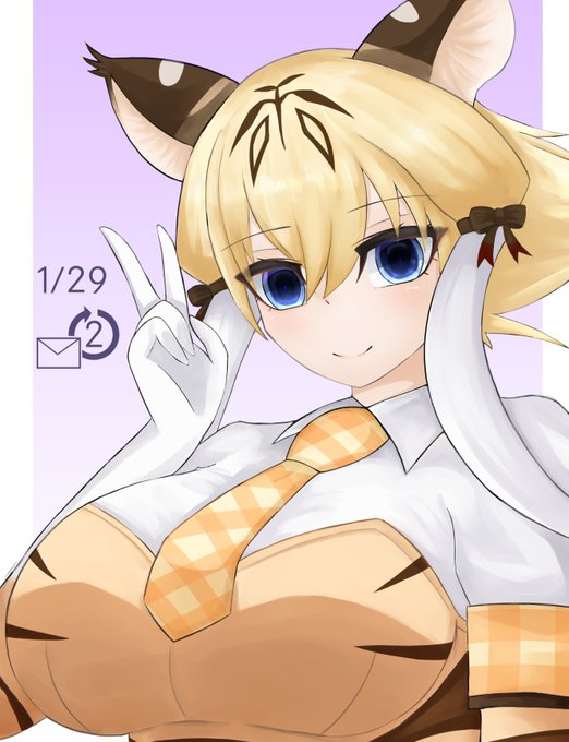 サーベルタイガーちゃんけもフレ3実装2周年おめでとうございます!#けものフレンズ サーベルタイガーちゃんけもフレ3実装2周年おめでとうございます!#けものフレンズ