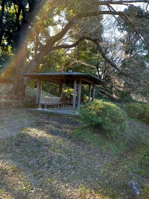 言の葉の庭の聖地に虹🌈 言の葉の庭の聖地に虹🌈