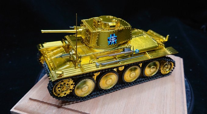 ガルパン 38 (t) 戦車 1/35スケール何とか完成出来ました。テレビ版の聖グロリアーナ女学院との練習試合で登場し ガルパン 38 (t) 戦車 1/35スケール何とか完成出来ました。テレビ版の聖グロリアーナ女学院との練習試合で登場し