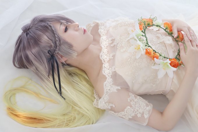 ※Cosplayプリンセスプリンシパル/???フォトブックの際はありがとうございました!めちゃがんばったウィッグと花冠、 ※Cosplayプリンセスプリンシパル/???フォトブックの際はありがとうございました!めちゃがんばったウィッグと花冠、