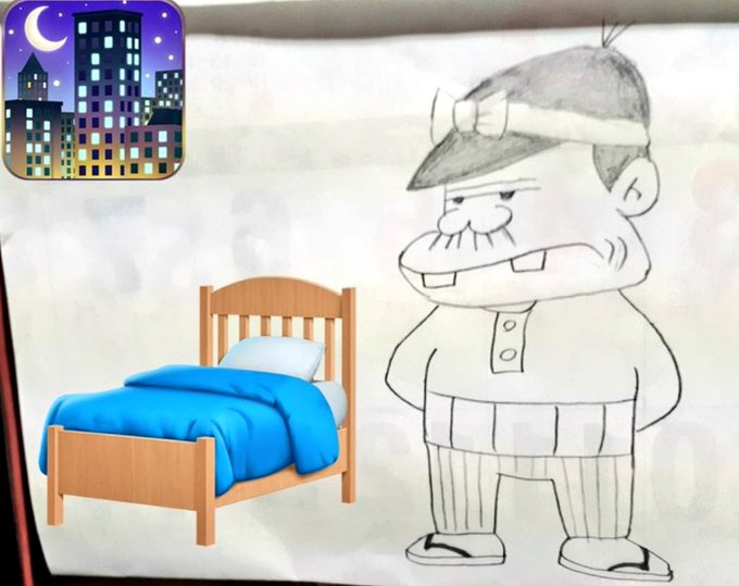 🌃ちょっとイライラ💢してたけど、もう寝るのだ❗🛌 ||:3ミ)💤💤#イラスト✏️#天才バカボン ||:3ミ) 🌃ちょっとイライラ💢してたけど、もう寝るのだ❗🛌 ||:3ミ)💤💤#イラスト✏️#天才バカボン ||:3ミ)
