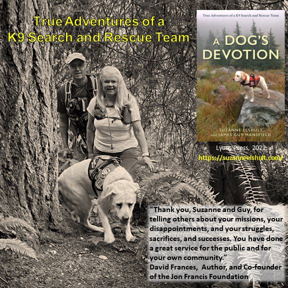 test Twitter Media - Keb, Guy and I love spreading the word about the important work SAR volunteers do with our book: A Dog’s Devotion. We do book events, presentations, podcast and other media interviews every week. “
#adogsdevotion #searchdog #workingdog #searchandrescue #hiking #outdoors #book https://t.co/Irdd8SmB4e