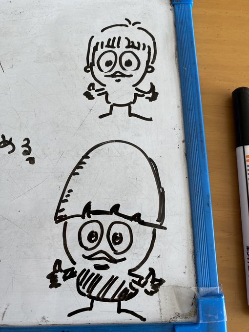我が息子を描いてみた。ほぼカリメロです。 我が息子を描いてみた。ほぼカリメロです。