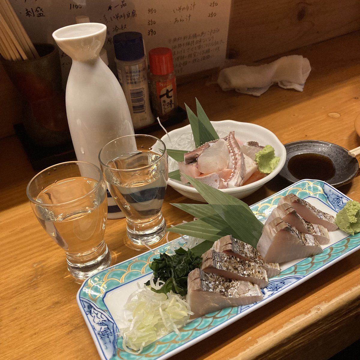 test ツイッターメディア - 本日の日本酒は…
天の戸　美稲です！
甘くて飲みやすい👏

そして、お魚たち🐟 https://t.co/qInEofroKM