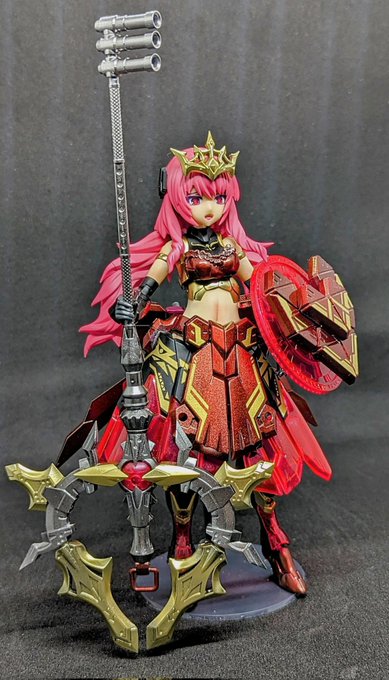 ドゥルガーダークネスクイーンver.完成!美少女プラモ全塗装2回目だけどなんとなくやりかたがわかったような気がする…多分 ドゥルガーダークネスクイーンver.完成!美少女プラモ全塗装2回目だけどなんとなくやりかたがわかったような気がする…多分