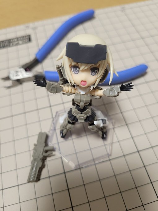 Qpmini轟雷ちゃん!まずはさくっと組んだだけですがとても可愛らしいです!#フレームアームズ・ガール Qpmini轟雷ちゃん!まずはさくっと組んだだけですがとても可愛らしいです!#フレームアームズ・ガール