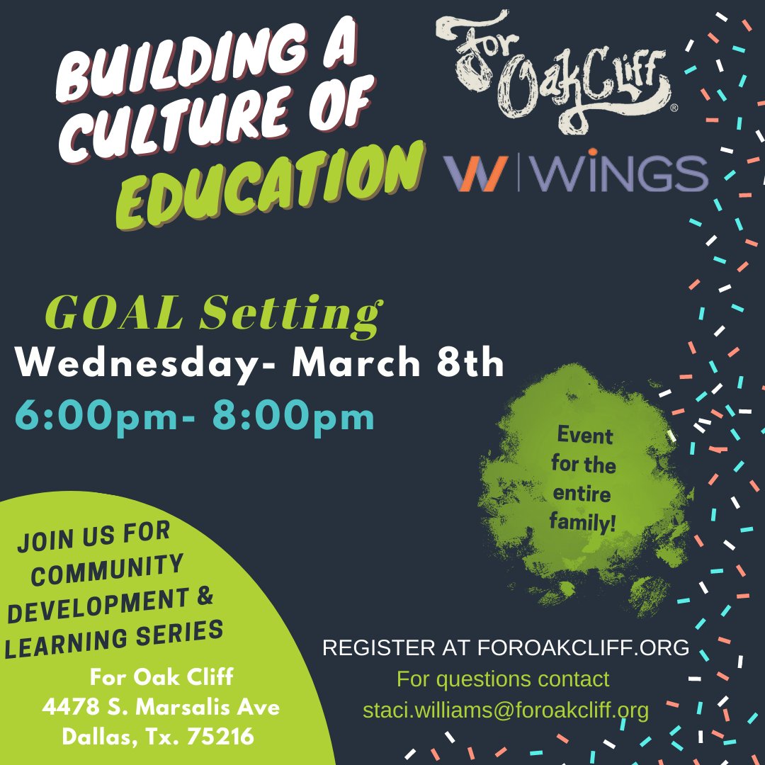 test Twitter Media - Join us for our in-person Goal Setting class in partnership with @4oakcliff on Wednesday March 8th. at 6:00pm. 

Where we will create realistic S.M.A.R.T. goals to achieve the visions you have for 2023! 

Register now! https://t.co/EfT9ws9IbX https://t.co/gTPEmSkKCB