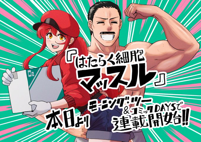 !!唐突重大告知!!本日よりモーニング・ツー&コミックDAYSで新連載はじまります!『はたらく細胞』のスピンオフ !!唐突重大告知!!本日よりモーニング・ツー&コミックDAYSで新連載はじまります!『はたらく細胞』のスピンオフ