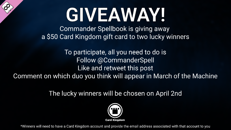 Card Kingdom MTG 33 RT @CommanderSpell: HUGE thank you to @Card_Kingdom for sponsoring this...