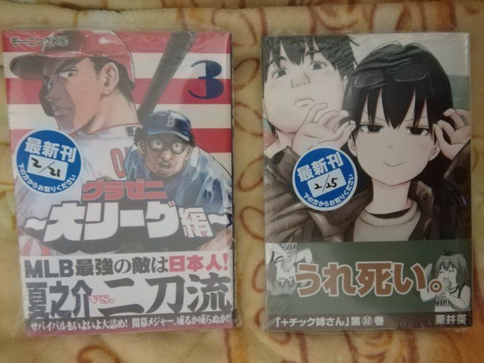 #今日買った漫画①道産子ギャルはなまらめんこい 10巻 アニメ化。少年ジャンプ+。②+チック姉さん 22巻 メメメメメメ #今日買った漫画①道産子ギャルはなまらめんこい 10巻 アニメ化。少年ジャンプ+。②+チック姉さん 22巻 メメメメメメ