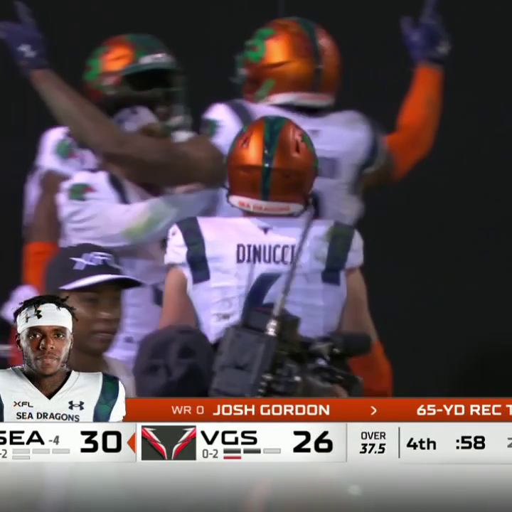 Josh Gordon with a big first down for the Sea Dragons