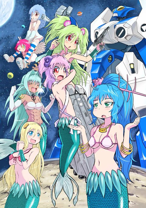 #今までで作画カロリーMAXの作品上げようぜ 圧倒的にこの丸一週間かけて描いた『波打際のむろみさん』ファンアートたい!む #今までで作画カロリーMAXの作品上げようぜ 圧倒的にこの丸一週間かけて描いた『波打際のむろみさん』ファンアートたい!む