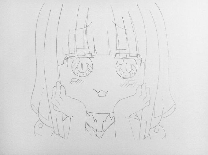 #カンナカムイ#小林さんちのメイドラゴンS #模写#アナログカンナちゃん好き💕可愛い☺️京都アニ制作の「小林さん家のメイ