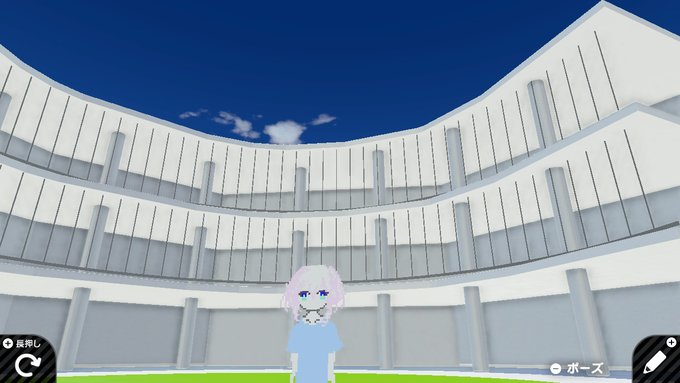 作りかけの総合体育館とコヨリちゃん#大阪芸術大学 #ハンドシェイカー #はじめてゲームプログラミング #はじプロ #Ga 作りかけの総合体育館とコヨリちゃん#大阪芸術大学 #ハンドシェイカー #はじめてゲームプログラミング #はじプロ #Ga