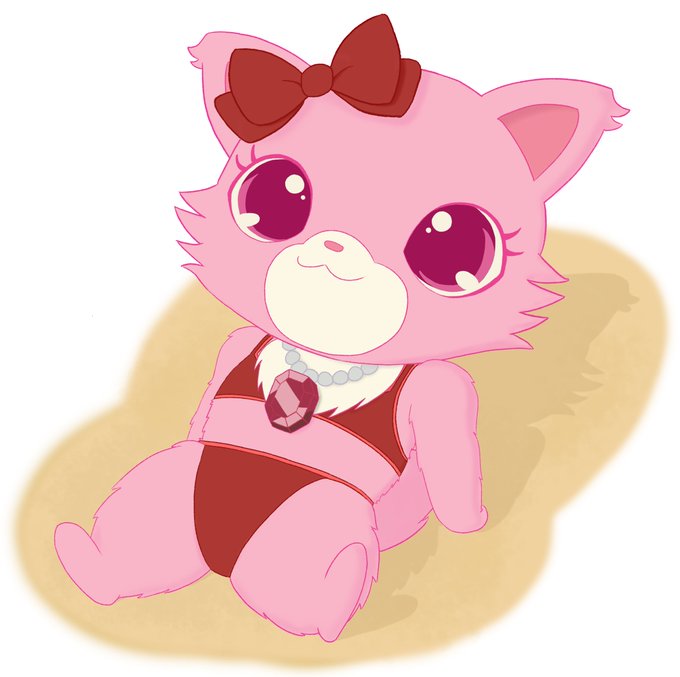 Garnet relaxing on some beach sand.ビーチガーネット#Jewelpet #ジュエルペッ