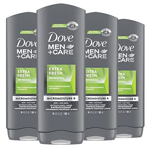 Dove Men+Care Body Wash for Men's Skin Care E#Xtra Fresh Effectively Washes Away Bacteria While Nour...