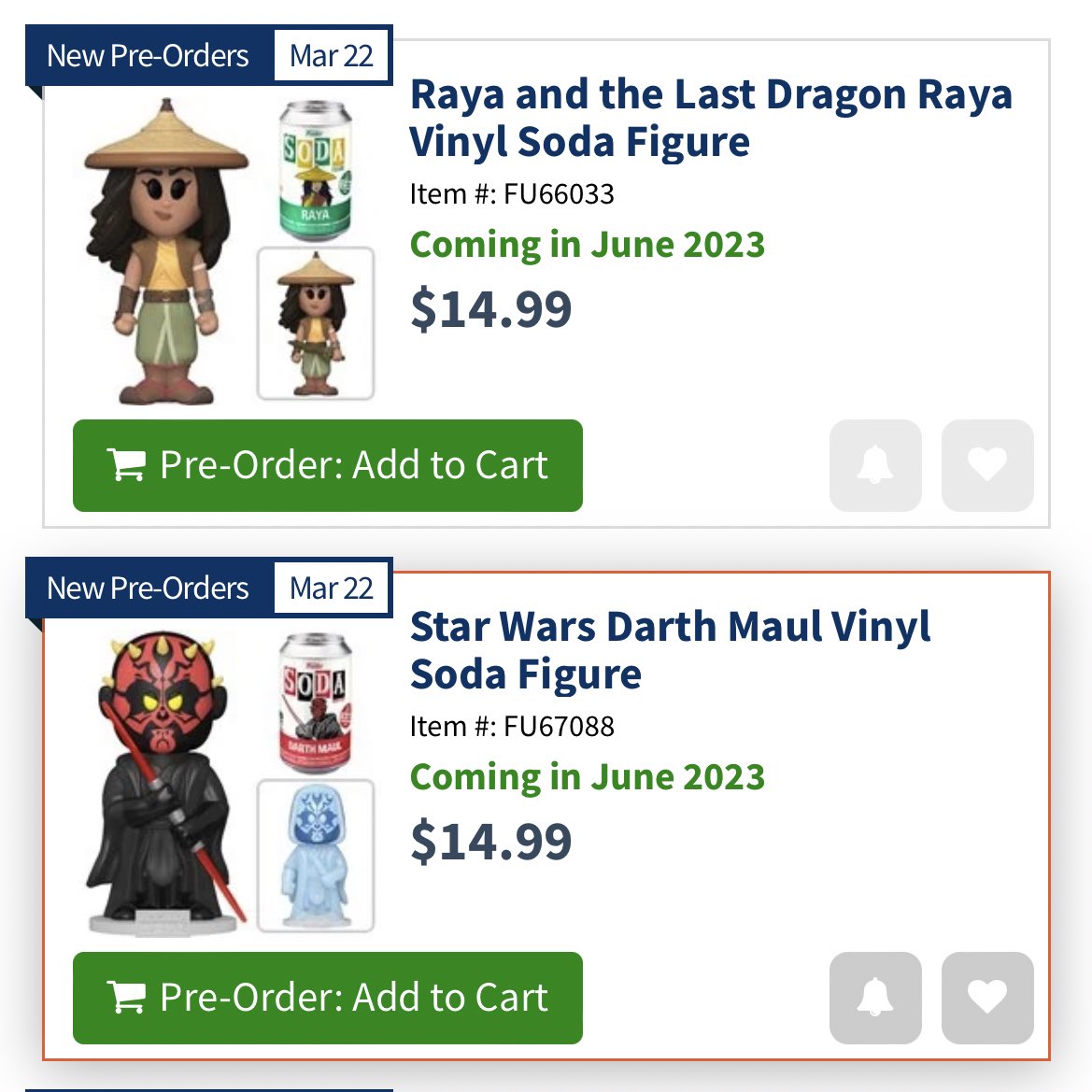 Todays New Funko Sodas are now live over at EE ~ head to the link below ~ free ship on orders over $...