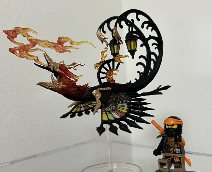かっこいい!!!ニンジャゴーの世界にいそうな!!コールのエレメントパワーで召喚しました🖤🧡 かっこいい!!!ニンジャゴーの世界にいそうな!!コールのエレメントパワーで召喚しました🖤🧡